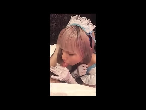 ❤️ Japonų dievaitis [mayuka], prancūzės tarnaitės kostiumas, 1 dalis, blowjob ir masturbacija su losjonu Super seksas prie mūsų ❤